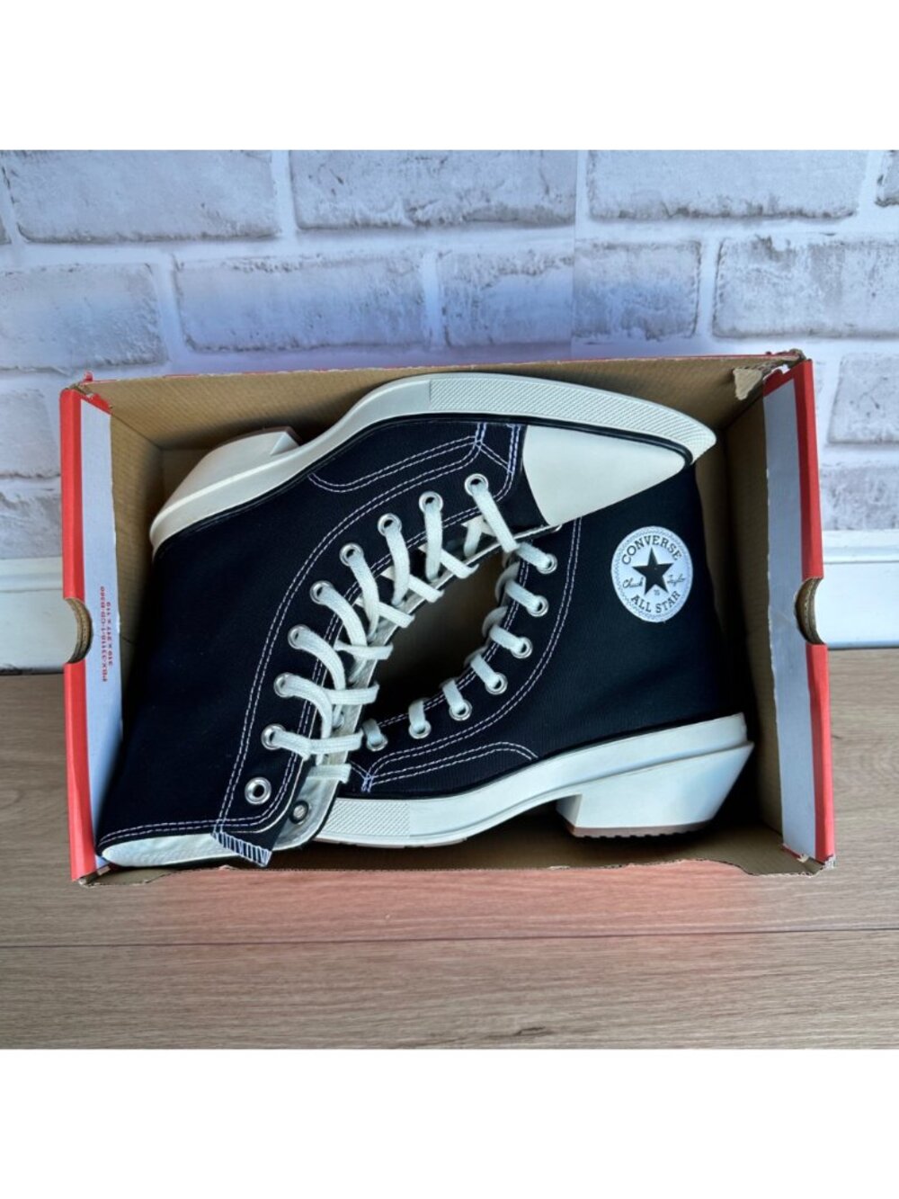 ❤️Converse Chuck 70 De Luxe Pointed Toe Hi 7.5 Womens Shoes Canvas Black A13016C - Picture 7 of 11